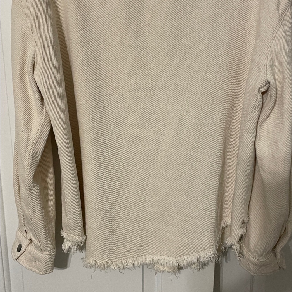 Universal Thread Cream Jean Jacket - image 4